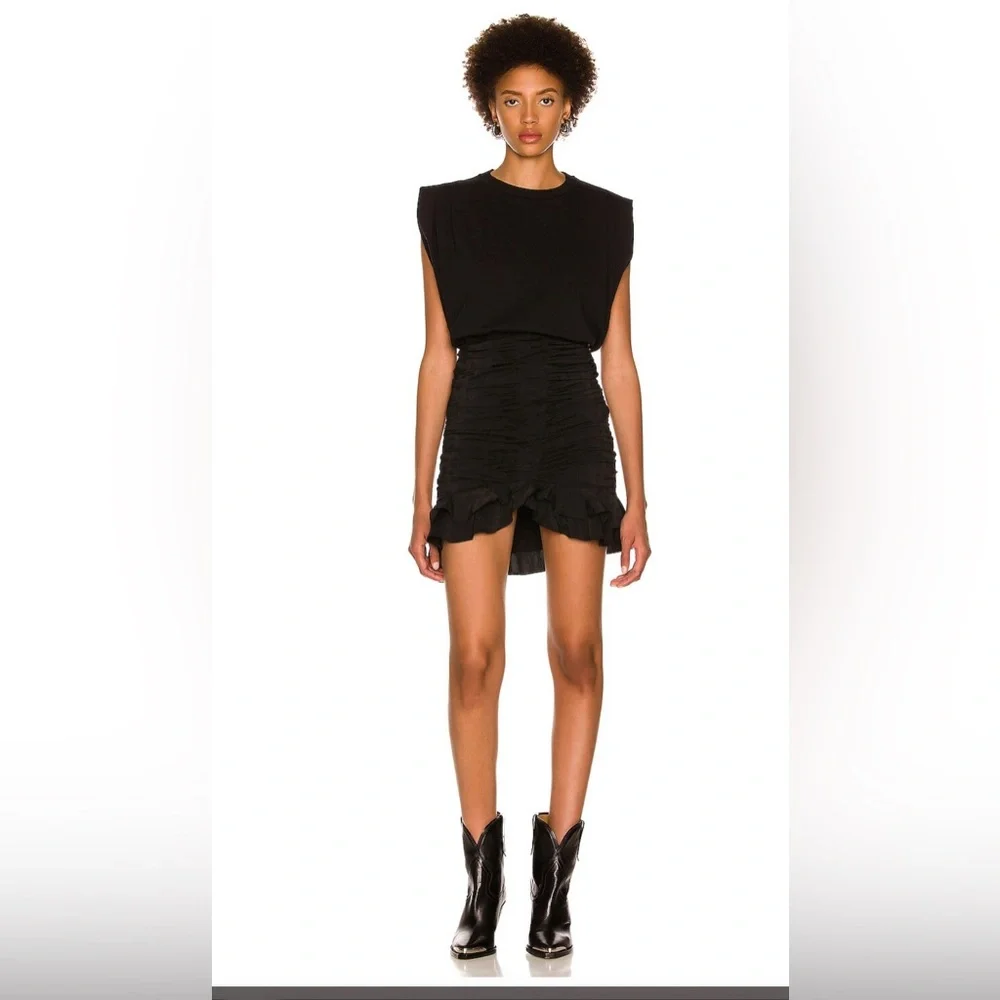 ISABEL MARANT JUPE MILENDI Black Skirt SZ 34 XS NWT